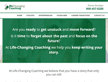 Tablet Screenshot of lifechangingcoaching.com